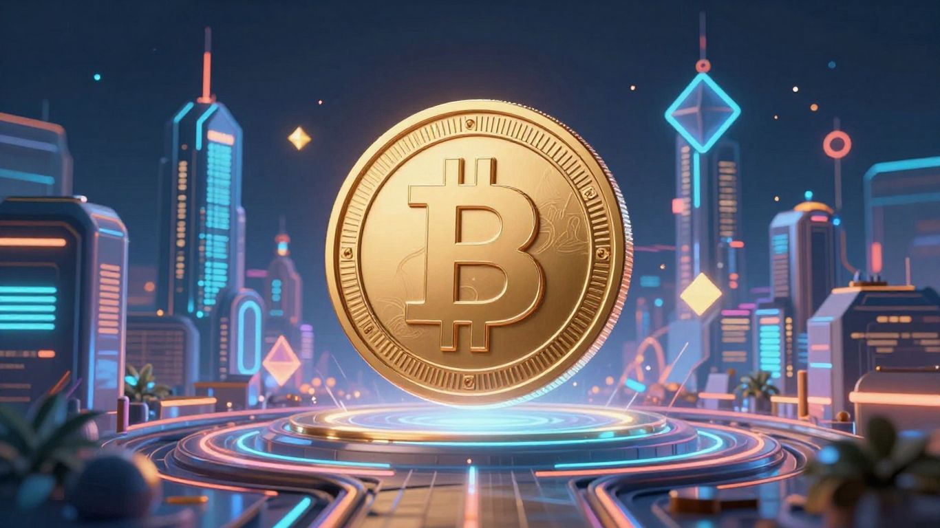 BNB Chain GameFi 2.0 futuristic cityscape